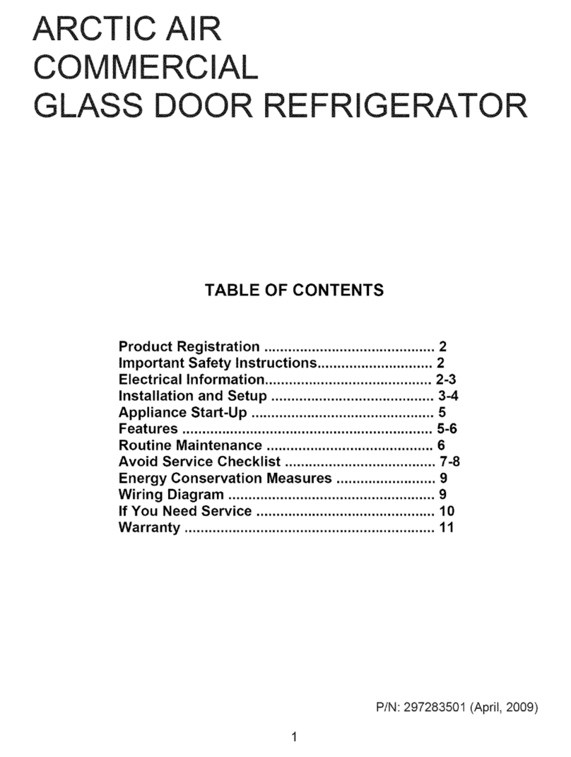 Arctic Air 297283501 owner's guide