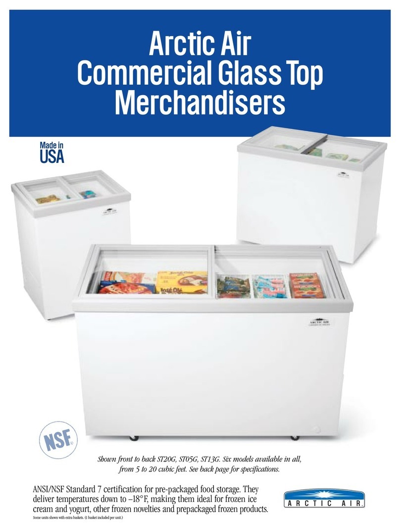 Arctic Air Commercial Glass-Top Merchandiser ST05G brochure