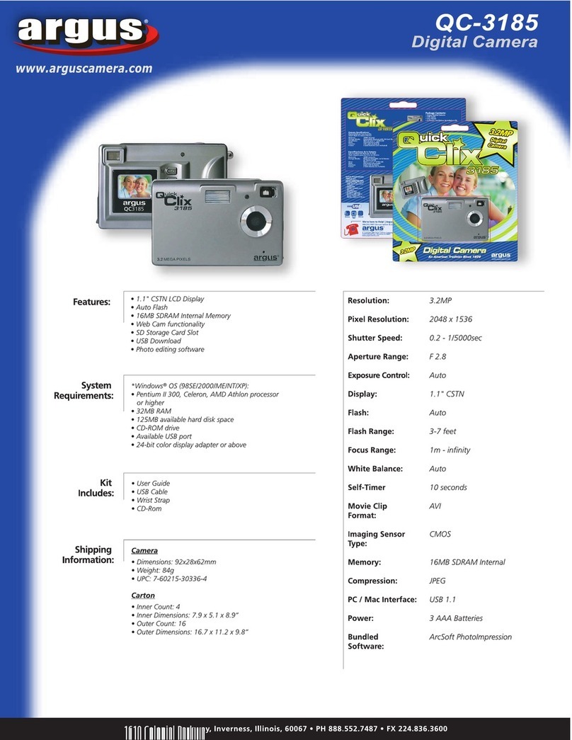 Argus QC-3185 Specification sheet