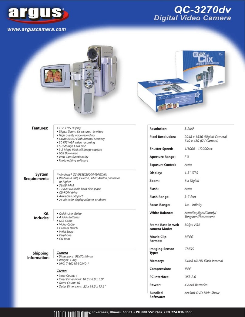 Argus QC-3270dv Specification sheet