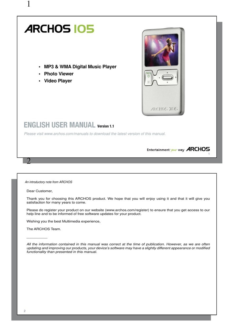 Archos 110505 User manual