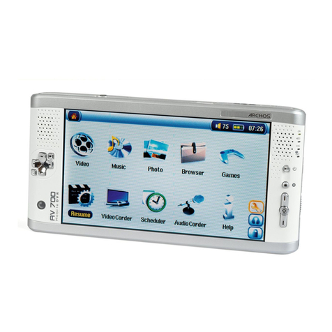 Archos AV700 Series User manual