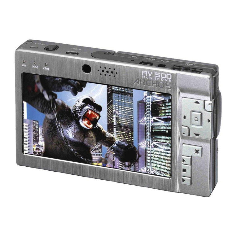 Archos AV 500 Series User manual