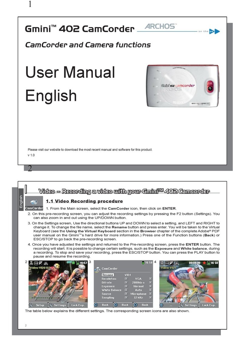 Archos GminiTM 402 User manual
