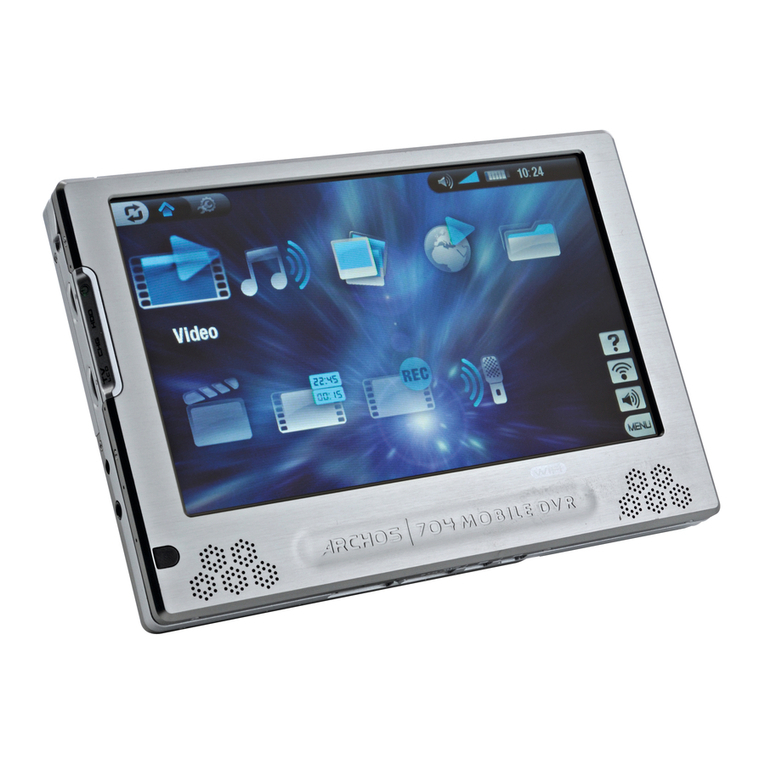 Archos 704 user manual
