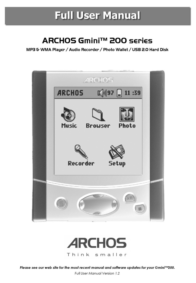 Archos Gmini200 User manual