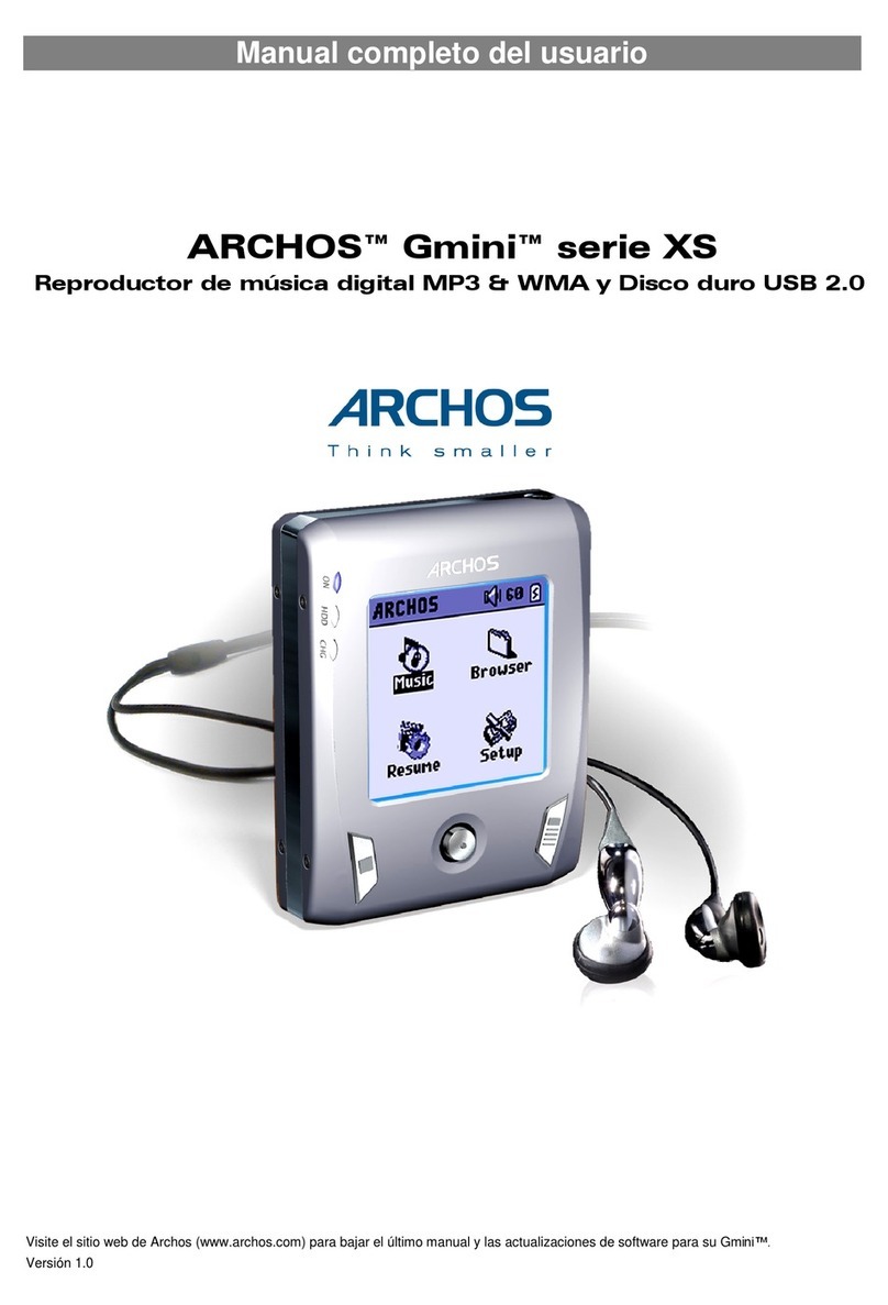 Archos Gmini serie XS User guide