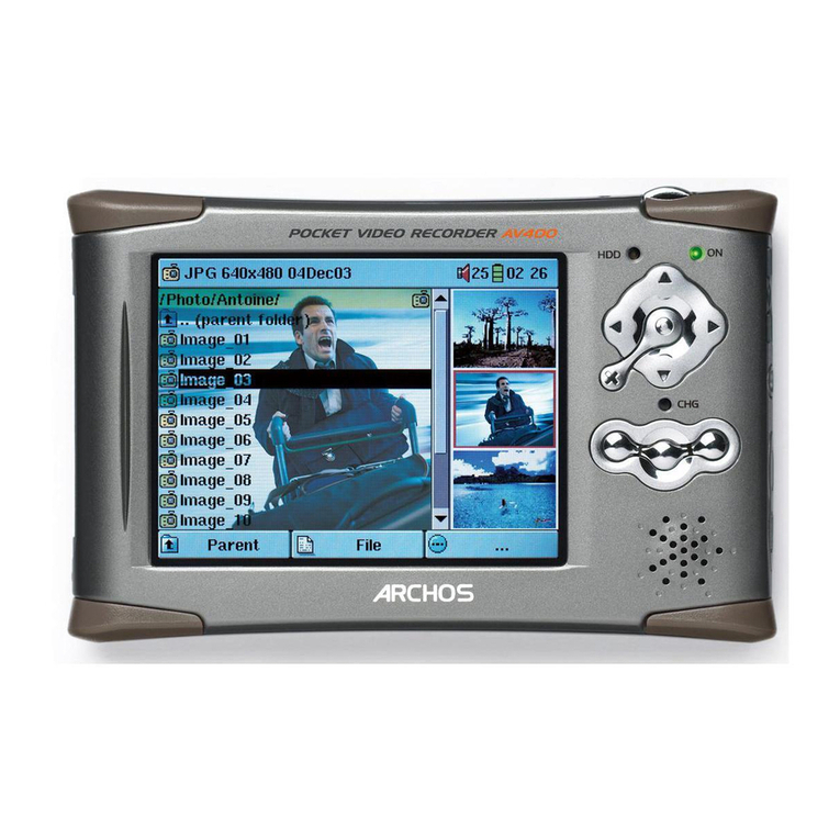 Archos 500619 - AV420 Pocket Video Recorder User manual