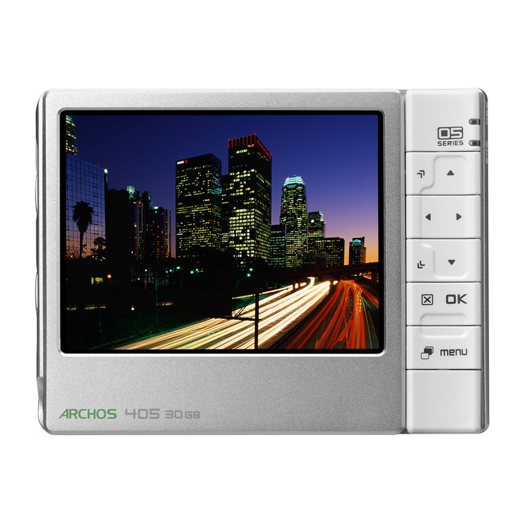 Archos 405 - 405 - Digital AV Player User manual