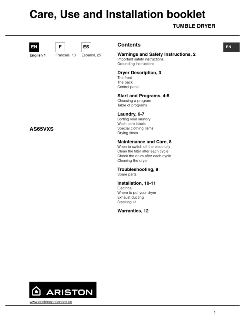Ariston AS 65 VXS NA Guide