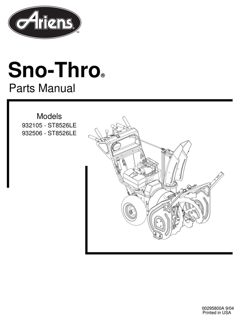 Ariens Sno-Thro ST8526LE parts manual