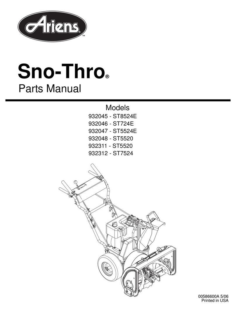 Ariens 932045 - ST8524E User manual