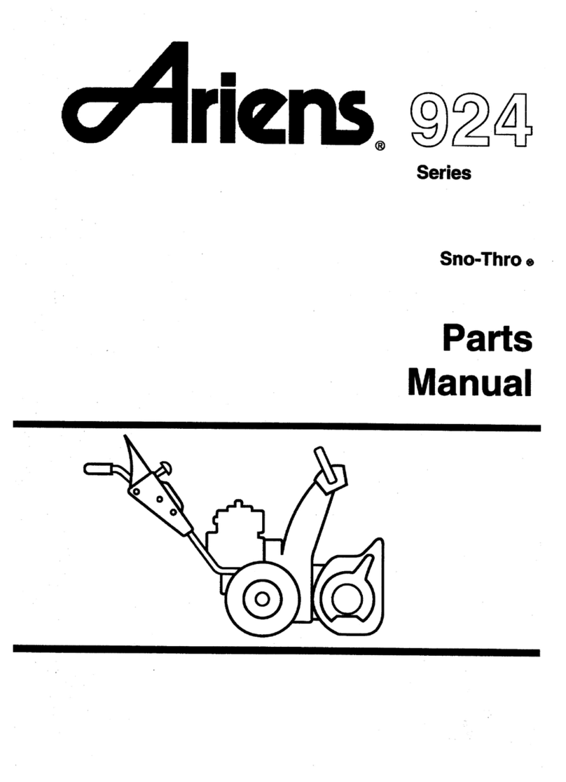 Ariens Sno-Thro 924 Series User manual Ariens Sno-Thro 924 Series User manual
