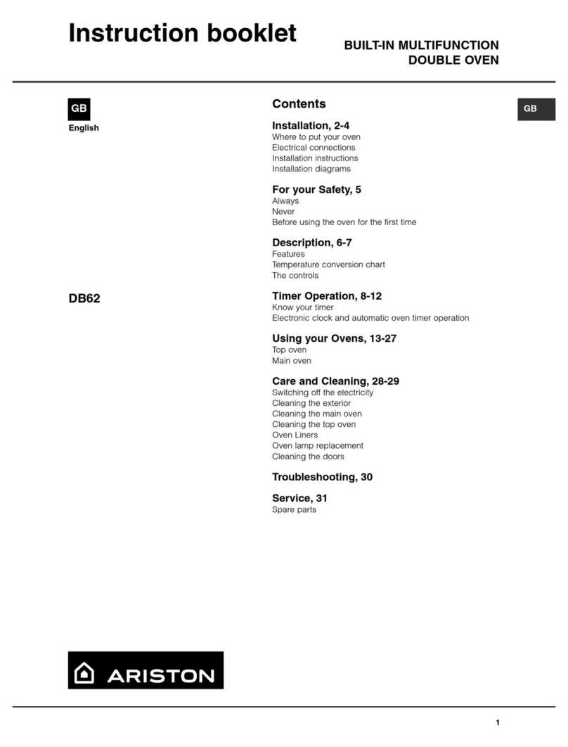 Ariston DB62 User manual