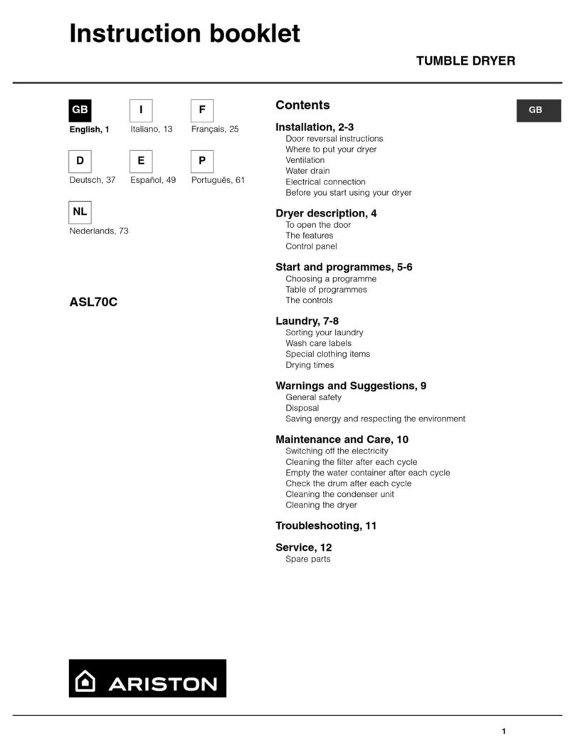 Ariston ASL70C User manual