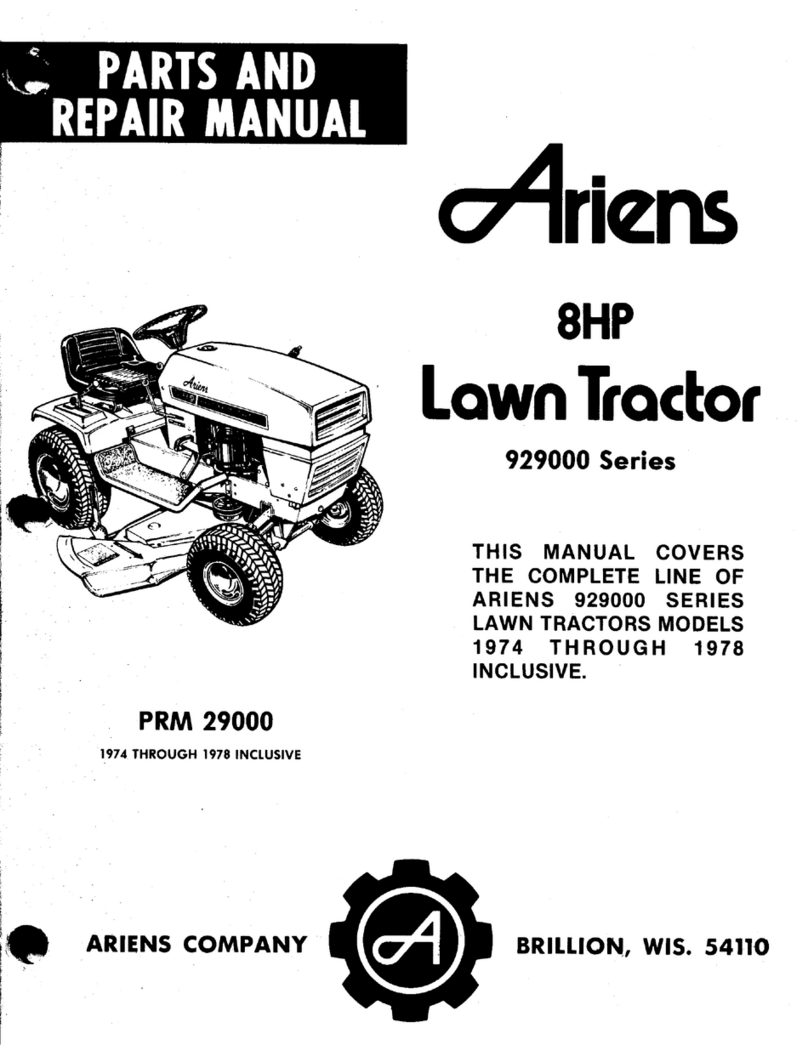 Ariens 929000 Operating instructions