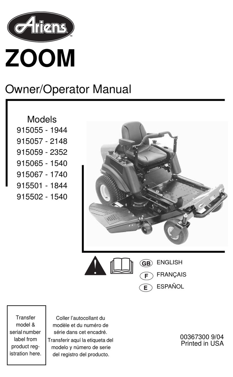 Ariens 915055 1944, 915057 2148, 9150 Owner's/operator's manual Ariens 915055 1944, 915057 2148, 9150 Owner's/operator's manual