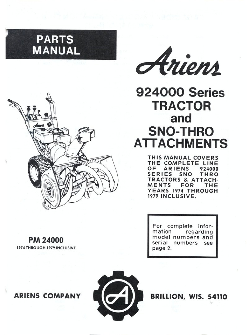 Ariens 924000 parts manual
