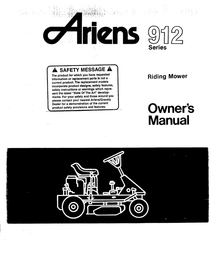 Ariens 912 owner's manual