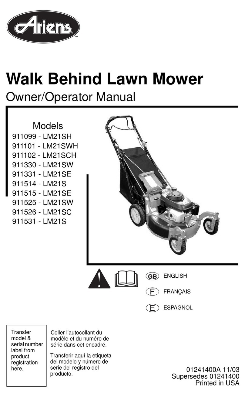 Ariens 911100 - LM21SW Owner's manual