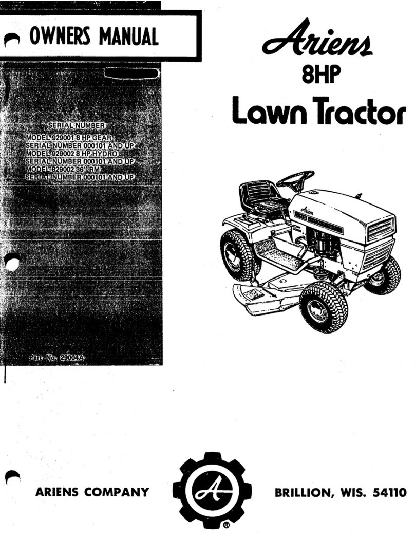 Ariens 829002 owner's manual