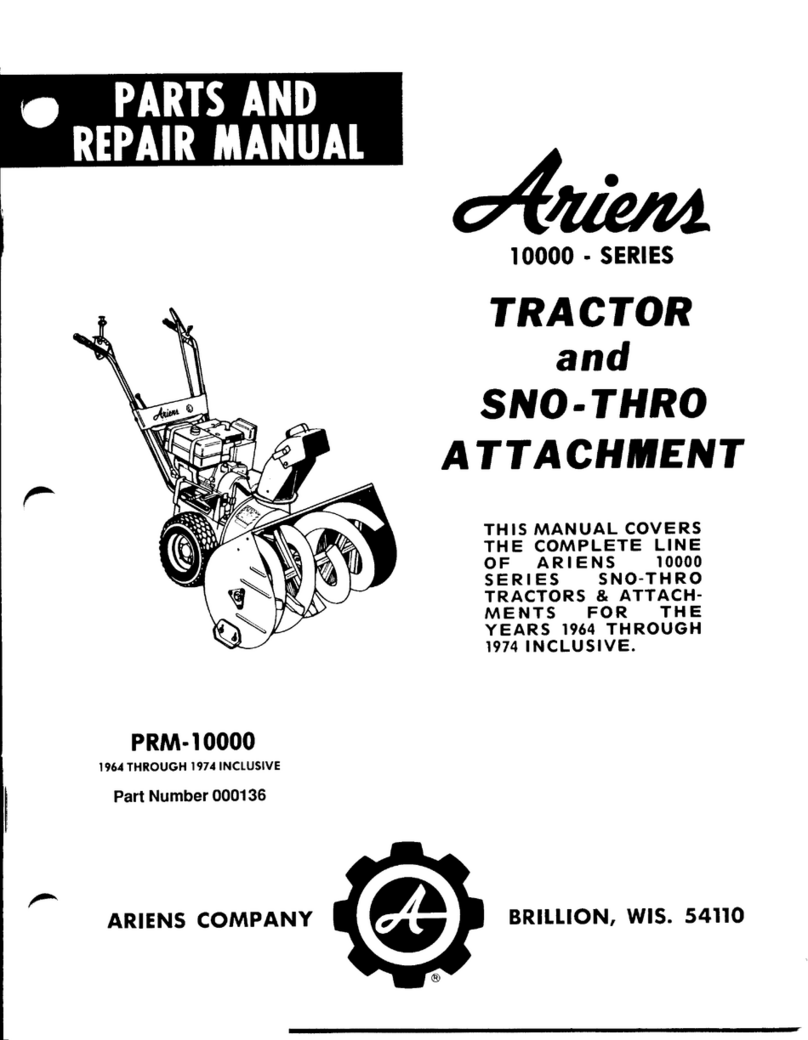 Ariens PRM-10000 Parts and repair manual