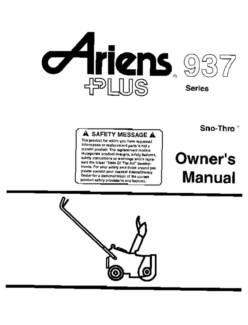 Ariens 937 owner's manual