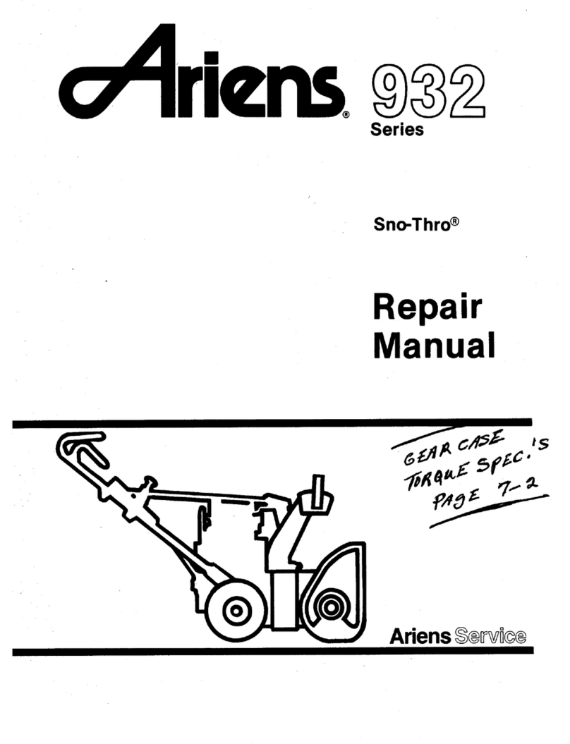Ariens SNO-THRO 932 Repair manual