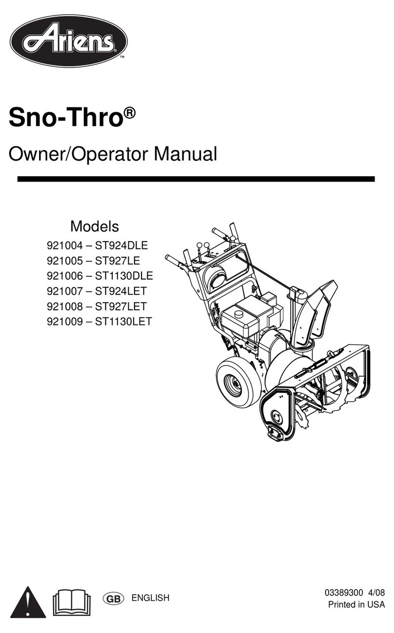 Ariens 921004 - ST924DLE Owner's/operator's manual