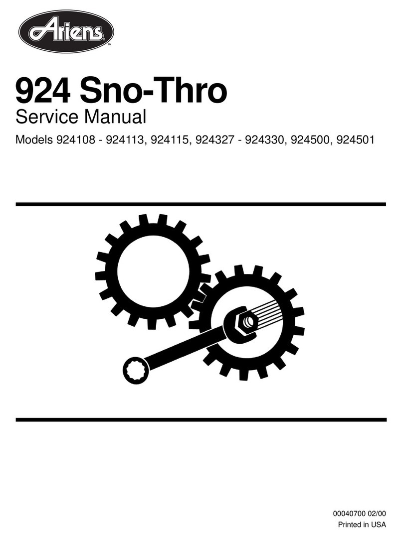 Ariens 924 SNO-THRO 924108 Service manual