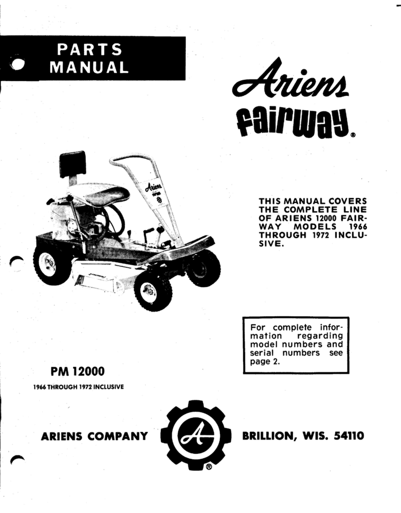 Ariens FAIRWAY PM 12000 User manual Ariens FAIRWAY PM 12000 User manual