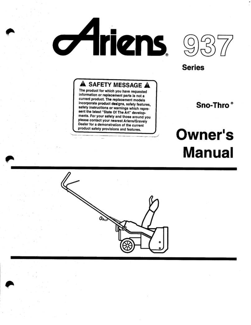 Ariens 937 User manual