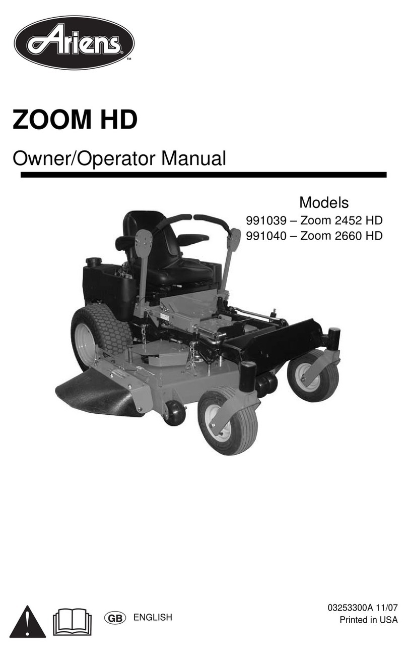 Ariens 991039 - Zoom 2452 HD Owner's/operator's manual
