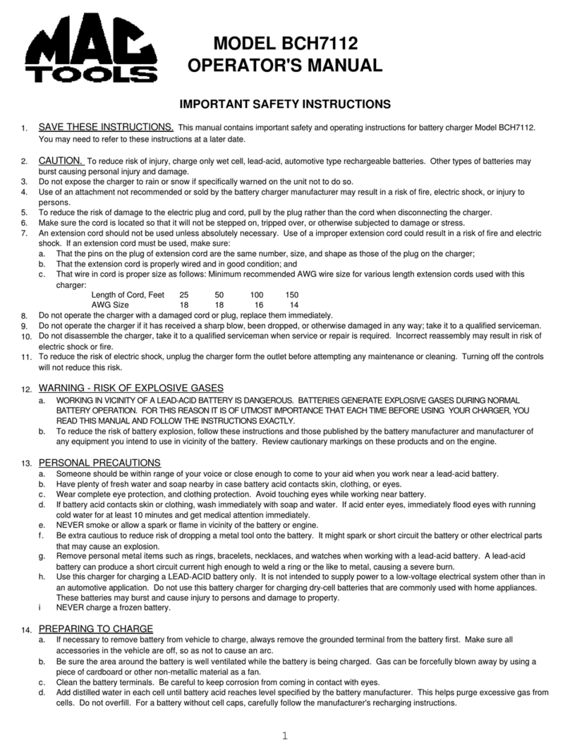 MAC TOOLS BCH7112 Operator's manual