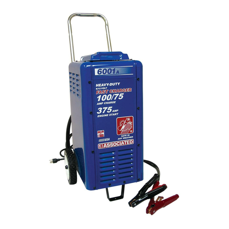 Associated Equipment Heavy Duty Comercial Charger 6001 A Specifications Associated Equipment Heavy Duty Comercial Charger 6001 A Specifications