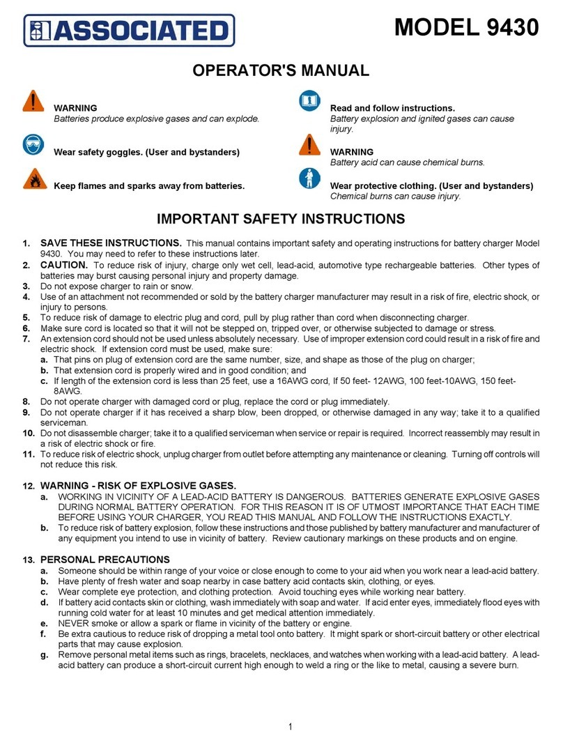 Associated Equipment 9430 Operator's manual