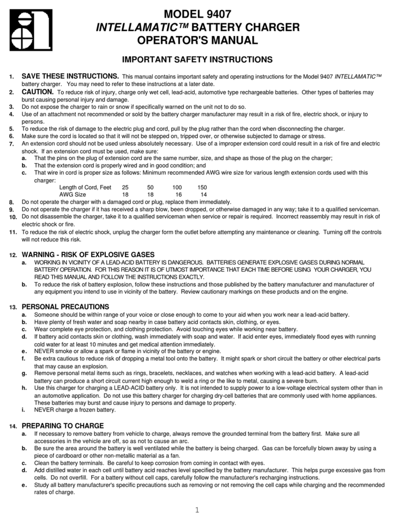 Associated Equipment INTELLAMATIC 9407 Operator's manual
