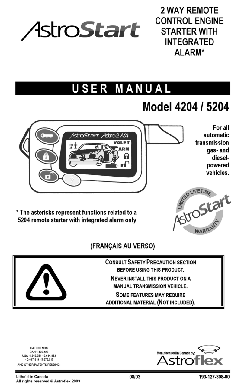 AstroStart 4204 User manual