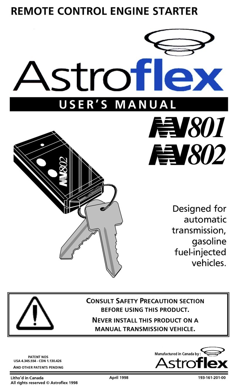 Astroflex MV-801/802 user manual