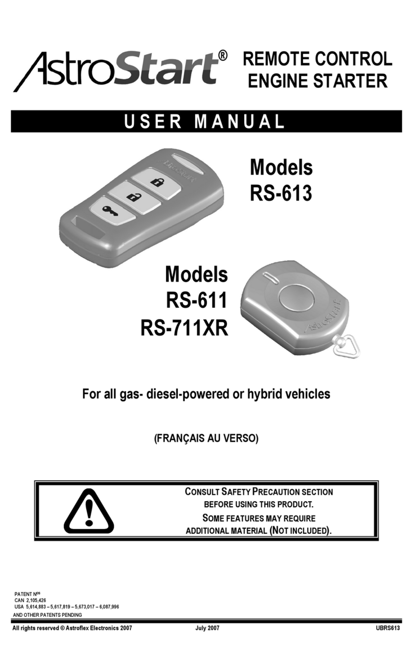 AstroStart RS-613 user manual