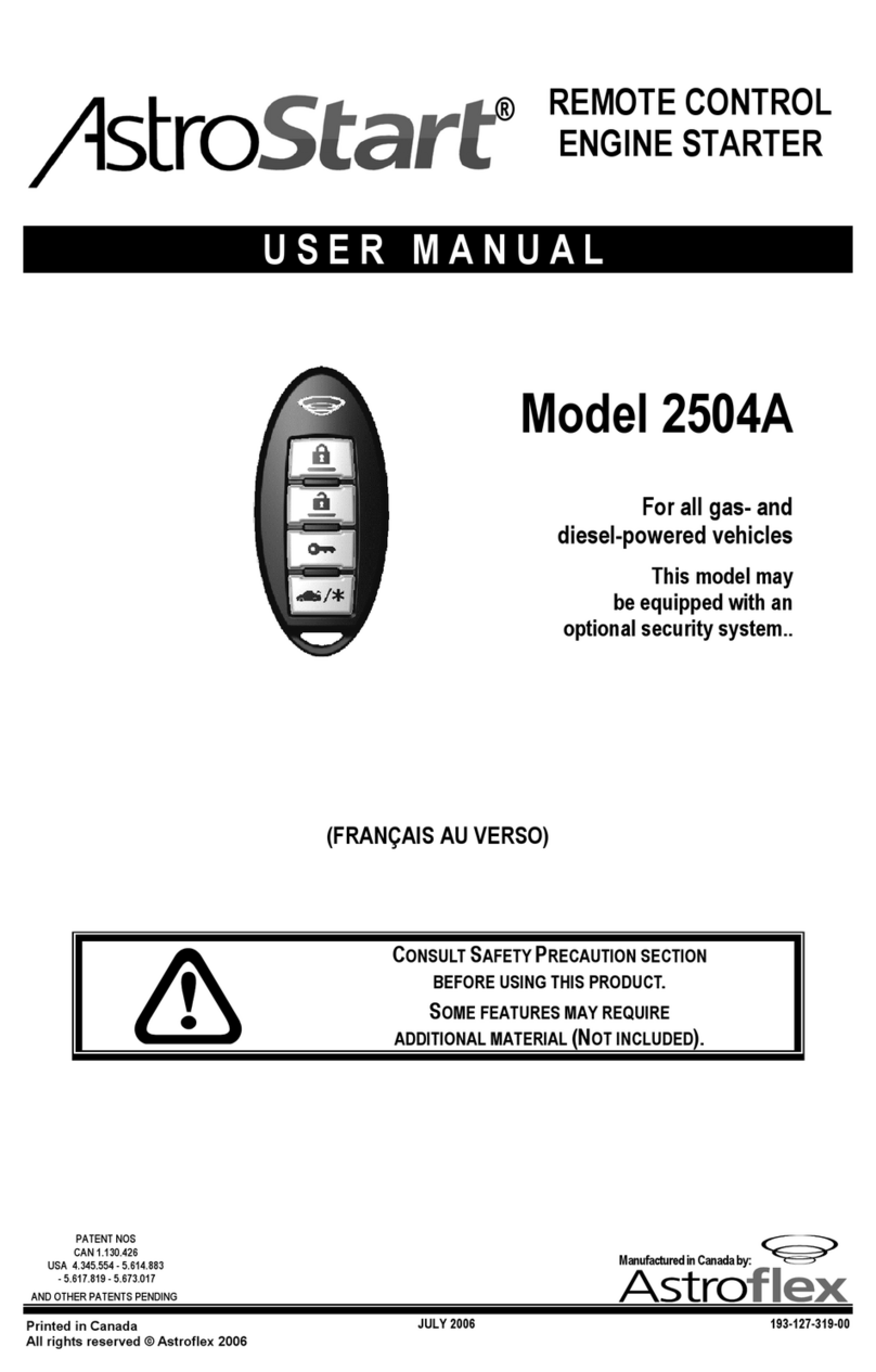 AstroStart 2504A user manual
