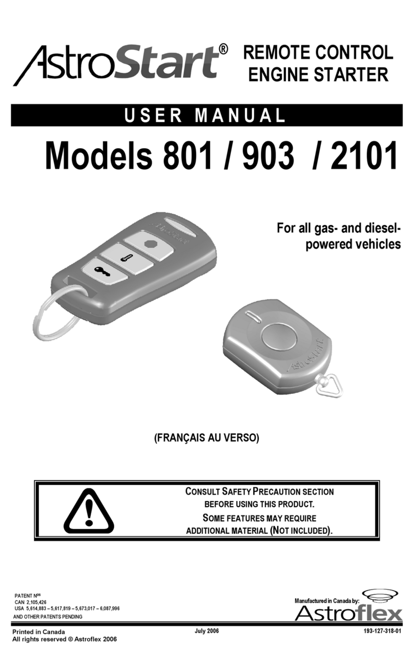 AstroStart 2101 User manual AstroStart 2101 User manual