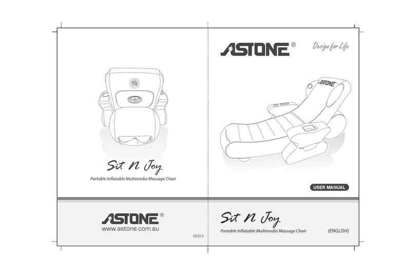Astone Portable Inflatable Multimedia Massage Chair user manual