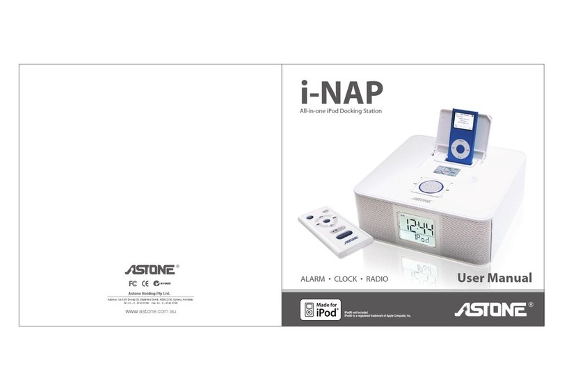 Astone i-NAP i-NAPAll-in-one iPod Docking Station user manual