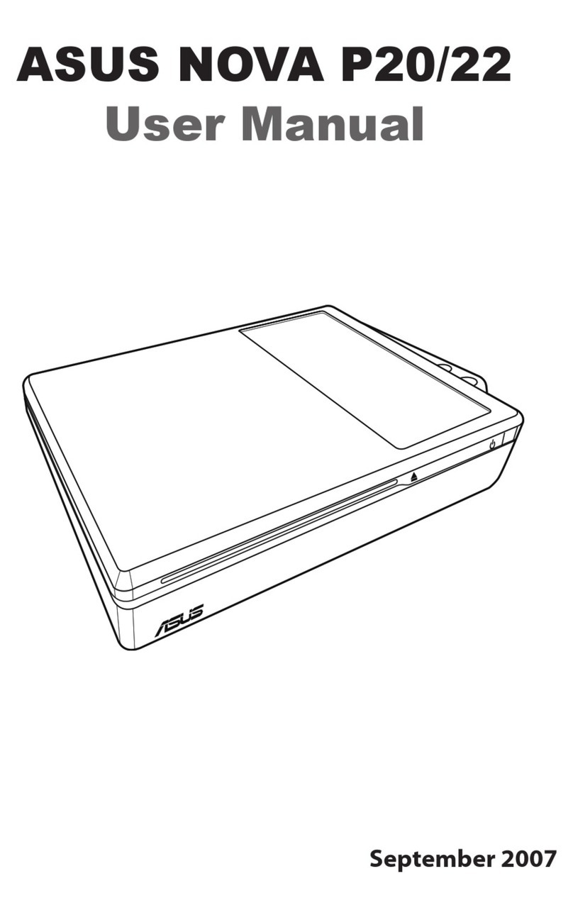 Asus NOVA P20/22 User manual