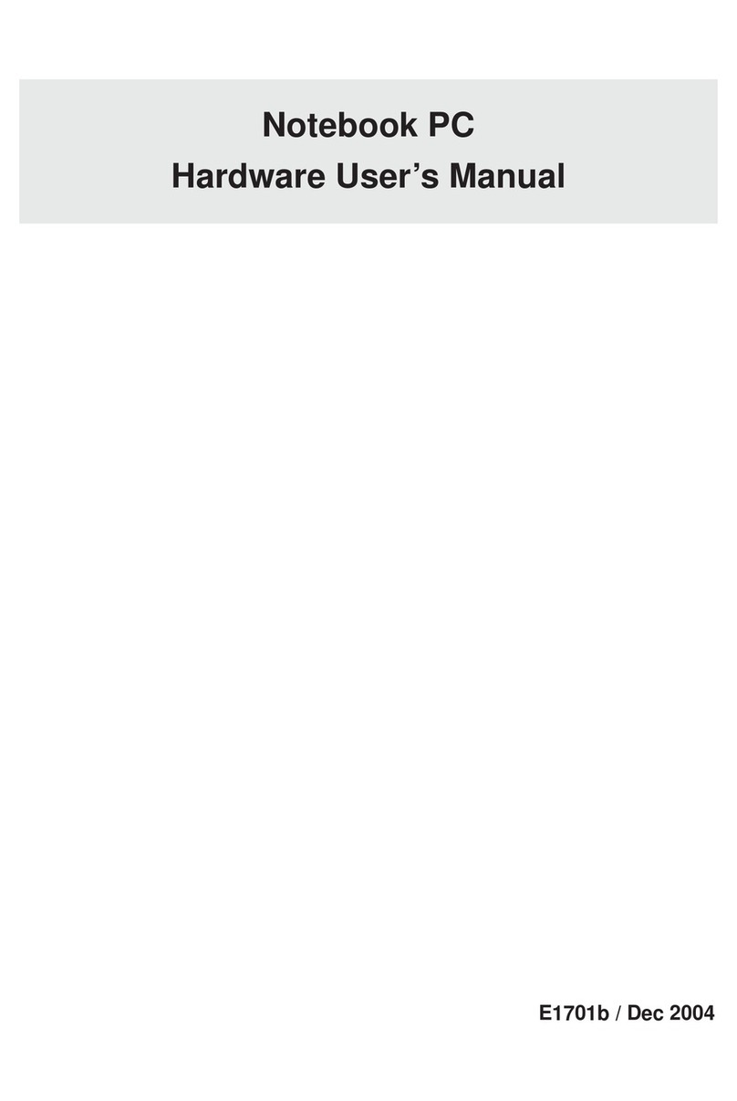 Asus E1701b Hardware user manual