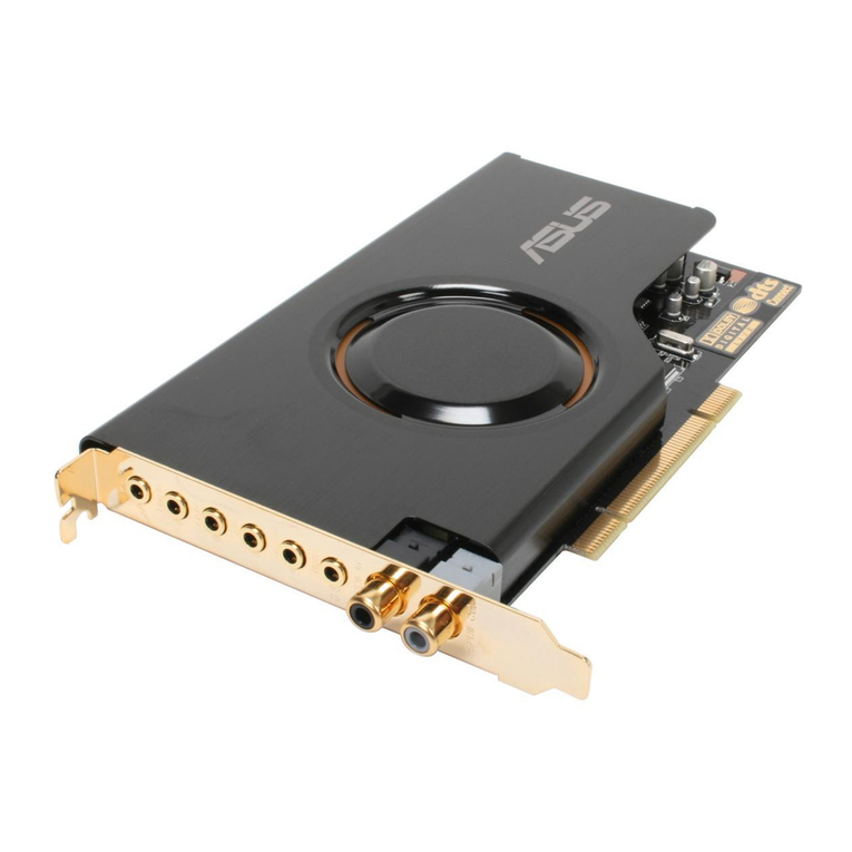 Asus Audio Card Xonar D2X User manual
