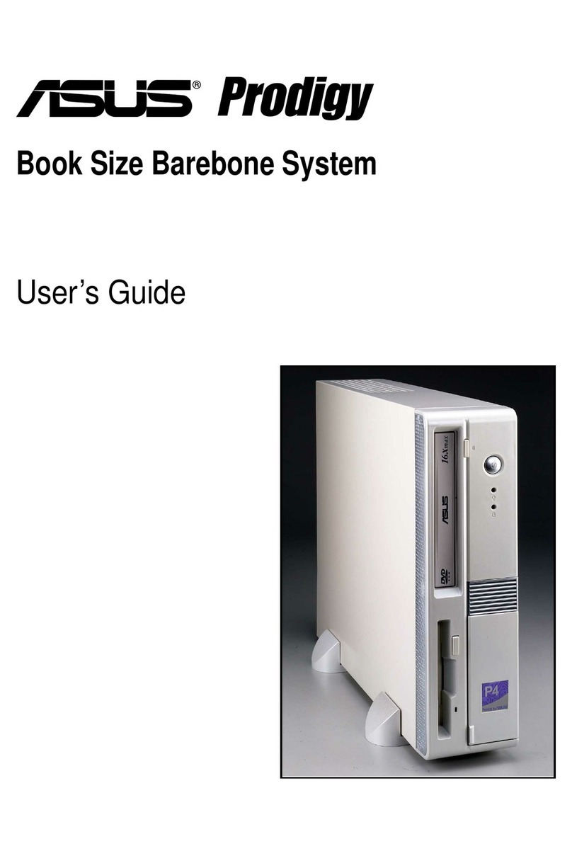 Asus Book Size Barebone System Prodigy User manual