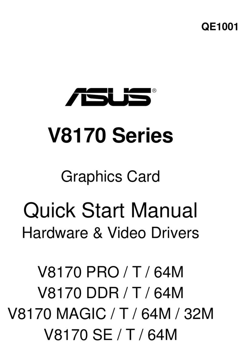 Asus V8170 PRO/T/64M Quick start manual