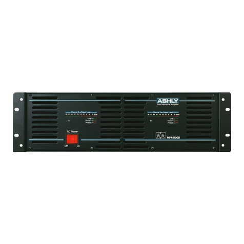 Ashly MFA-8000 User manual